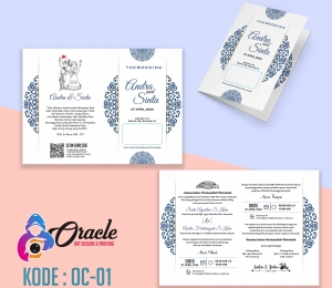 Undangan Pernikahan Rustic, Vintage OC-0