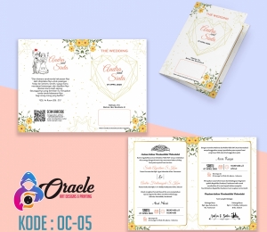 Undangan Pernikahan Rustic, Vintage OC-0