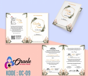 Undangan Pernikahan Rustic, Vintage OC-1